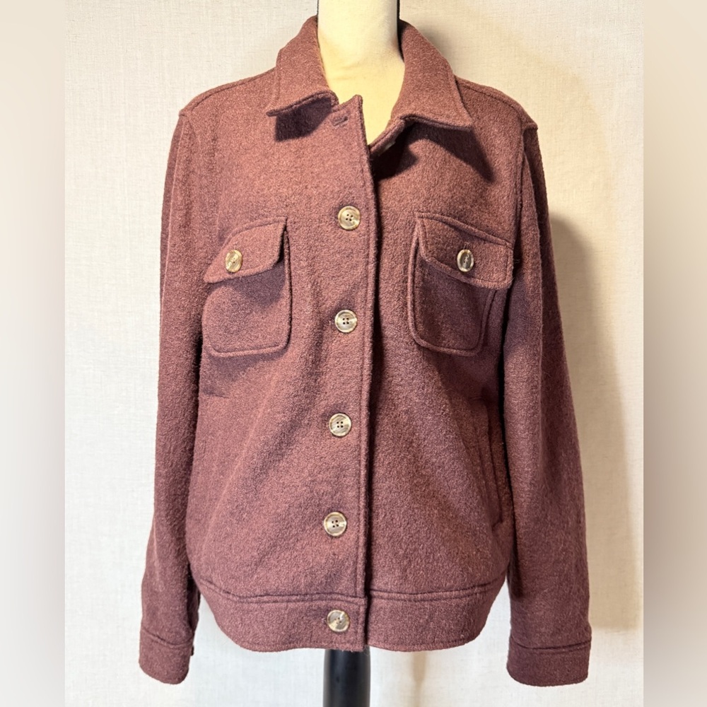 JOIE Button Up XL Coat With Two Front Pockets.